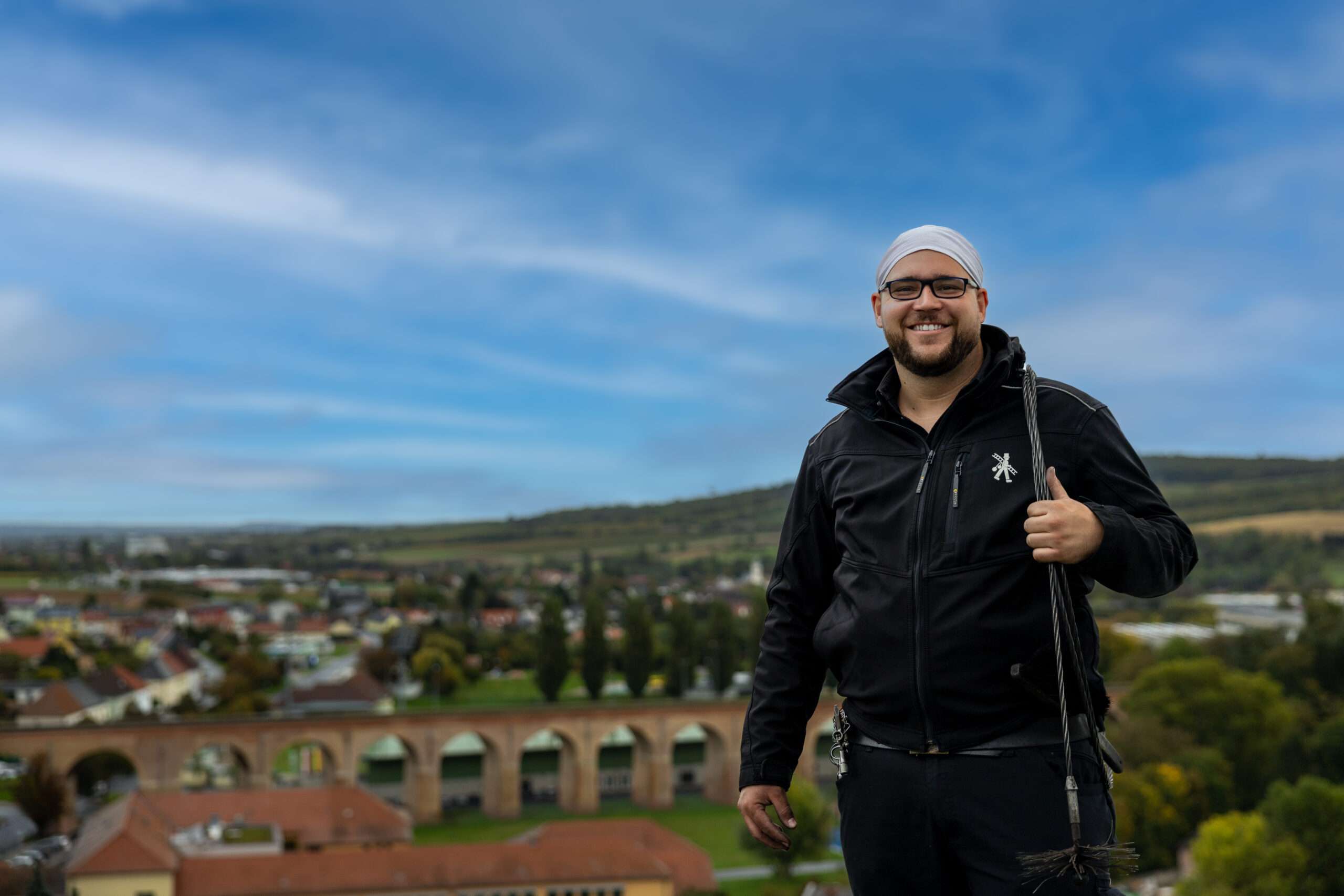 Lukas Giefing - Rauchfangkehrermeister - Feuerlöscher Wartung - Mattersburg - Portrait von Lukas Giefing